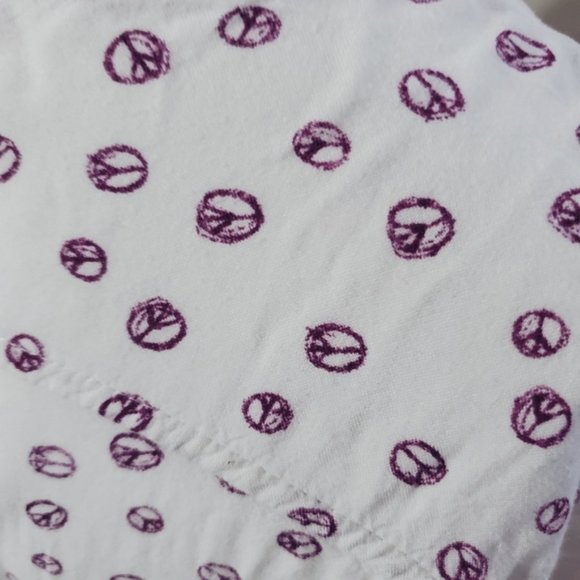 Vintage Peace Sign Button Down Dress with Pockets - Picture 4 of 16